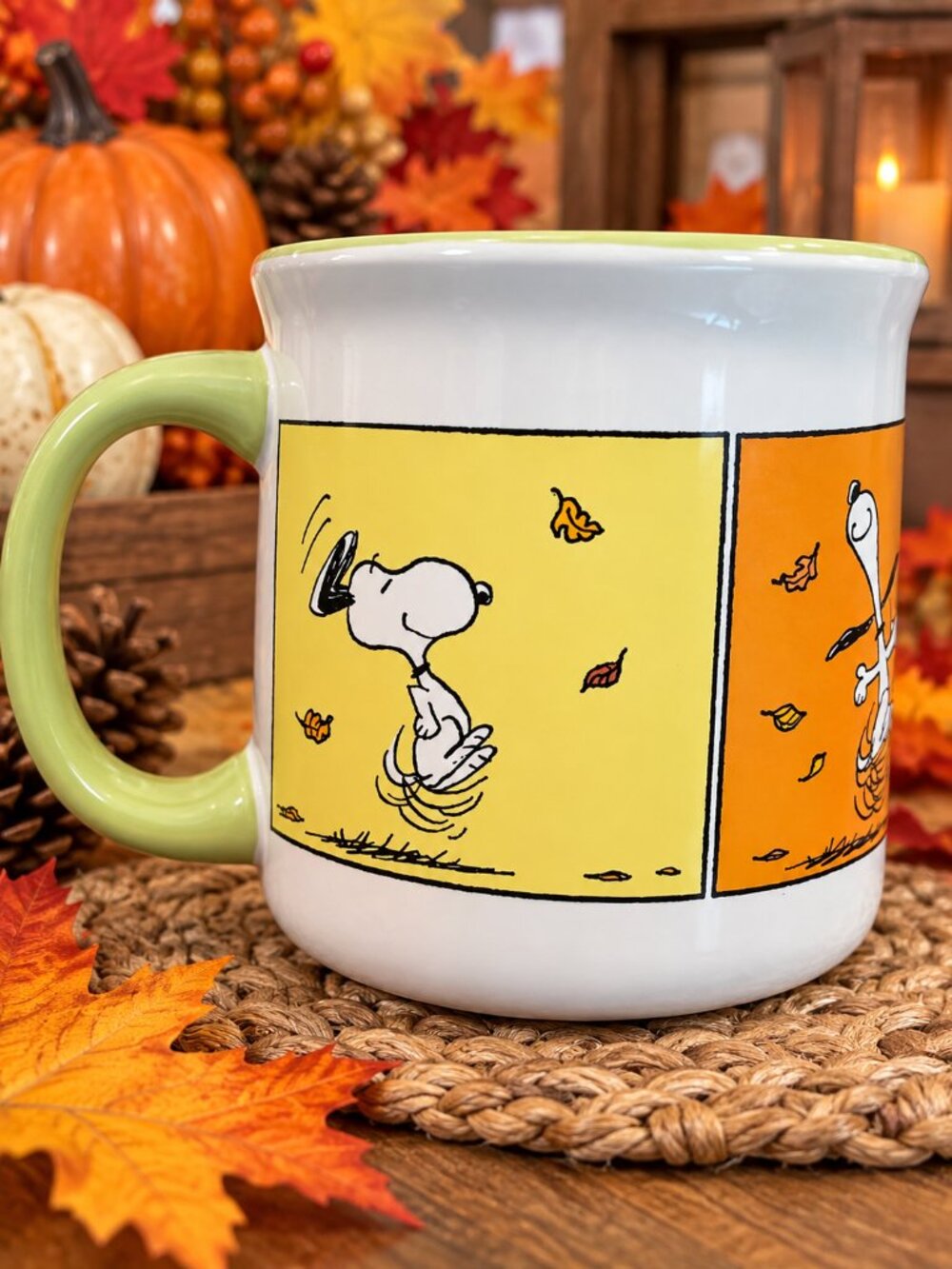 Peanuts Snoopy I’m Hooked on Autumn Fall Ceramic Mug
